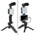 Kit Vlogg 5 em 1 c/Microfone, Tripé Luz LED e Controle Remoto - comprar online