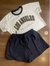 Conjunto cropped e shorts moletinho - MG Moda e acessórios