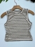 Cropped regata listrado - comprar online