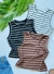 Cropped regata listrado