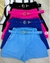 Shorts colorido de alfaiataria com cinto
