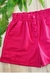 Shorts de linho com bolso