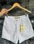 Shorts jeans branco com pedras