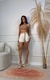 Shorts jeans com cinto