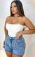 Shorts jeans com corrente - comprar online