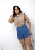 Shorts jeans com strass sem lycra - comprar online
