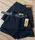 Shorts jeans preto com cinto