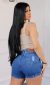Shorts jeans rasgado - loja online