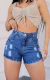 Shorts jeans rasgado - comprar online