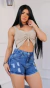 Shorts jeans rasgado