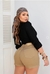 Shorts jeans sem lycra caramelo - loja online