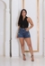 Shorts jeans sem lycra rasgado