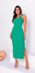 Vestido com fenda lateral e com bojo - MG Moda e acessórios