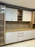 Conjunto de Cozinha Modulada Luciane Aura - Off White com Amadeirado - comprar online