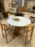 Mesa de Jantar Redonda Diamantina 1,10m Off White - comprar online