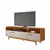JCM Rack Cristal para TV até 70 Polegadas Cinamomo/Off White - loja online