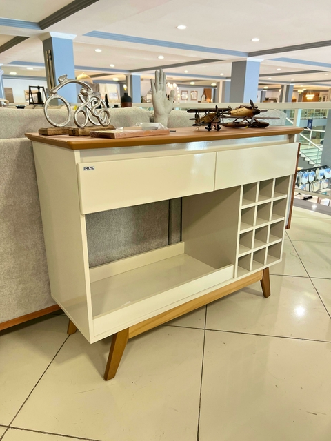 Aparador Classic Adega Off White/Nature - comprar online