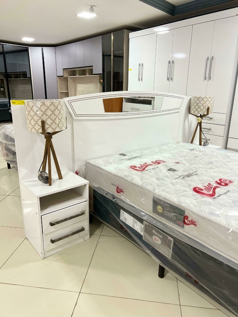 Cabeceira Box com Criado-Mudo Lopas