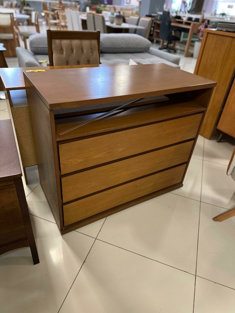 Cômoda Apolo Darah Móveis com 3 Gavetas e Nicho Superior - comprar online