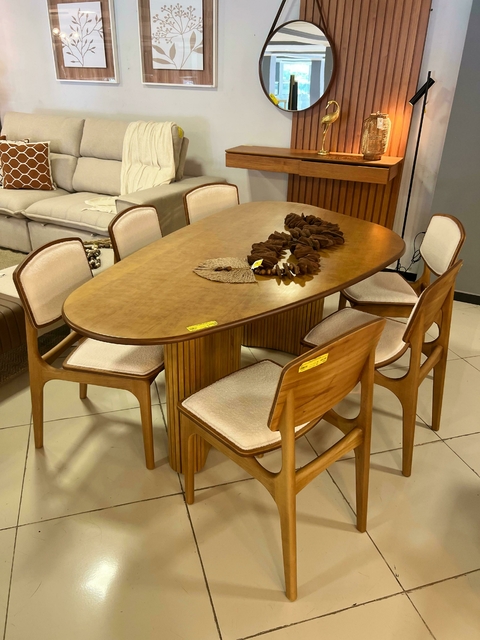 Mesa de Jantar Orgânica Castanho - comprar online