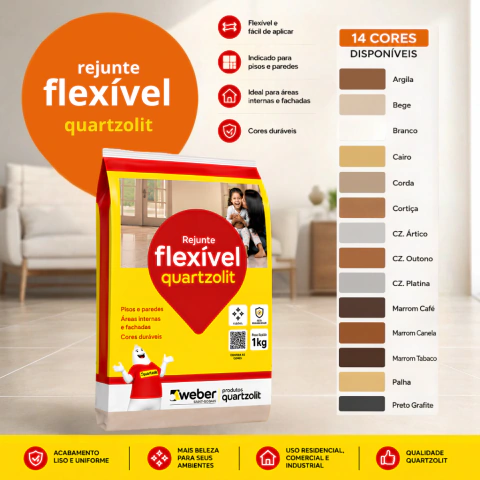Quartzolit Rejunte Flexível 1kg