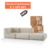 Modular INTERIOR Esquinero + Individual + Puff color Blanco - comprar online