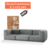 Modular INTERIOR 2 Esquineros + 1 Individual color Gris - comprar online