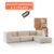 Modular INTERIOR 2 Esquineros +1 Individual + 1 Puff color Blanco - comprar online