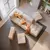 Modular INTERIOR Esquinero + Individual + Puff color Gris - tienda online