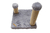 Brinquedo Arranhador Quadrado com Postes para Gatos Cinza - Ansêh Shop