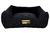 Cama Confortável Luxo Preto Poa Quadrada Para Cães e Gatos de Todos os Tamanhos Tamanho:G