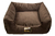 Cama Super Luxo Pet Confortável Marrom Quadrada para Cachorro e Gatos de Todos os Tamanhos