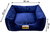 Imagem do Cama Super Luxo Azul Quadrada Confortável para Cães e Gatos Tamanho:M