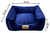 Cama Super Luxo Azul Quadrada Confortável para Cães e Gatos Tamanhos:M /G/ GG - comprar online