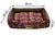 Cama Confortável Marrom Floral Retangular Para Cães e Gatos de Todos os Tamanhos Tamanho:G - comprar online