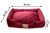 Cama Super Luxo Bordô Confortável Retangular para Cães e Gatos Tamanho:M - comprar online