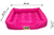 Cama Luxo Rosa de Bolinhas Retangular Confortável para Cães e Gatos de Todos os Tamanhos na internet