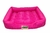 Cama Luxo Rosa de Bolinhas Retangular Confortável para Cães e Gatos de Todos os Tamanhos