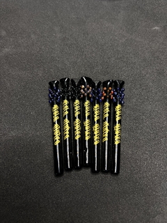 Piteira de vidro black antistress - comprar online
