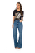 T-shirt Meia Malha Viscolinho com Estampa de Flor - We Bella