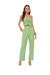 Imagem do Top Cropped Alça Fina Linen Flor 3D
