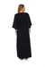 Vestido Longo Manga 3/4 Viscose Flow com Cordão Ajustável - loja online