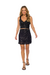 Top Cropped de Paetê Alça Larga Decote V - comprar online