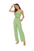 Top Cropped Alça Fina Linen Flor 3D - loja online