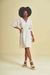 Vestido Curto em Tecido Leve com Recortes Laterais - comprar online