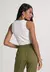 Blusa Sem Manga Algodão com Elastano e Decote Redondo - comprar online
