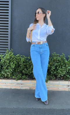 Calça Jeans WIDE leg Alice na internet