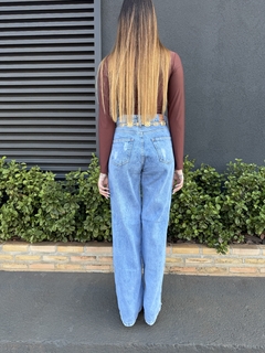 Calça Jeans WIDE leg Alice - Mel de Oliva