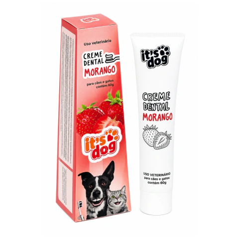 CREME DENTAL DE MORANGO IT'S DOG