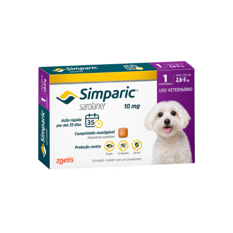 SIMPARIC 10MG 2,6 A 5KG ZOETIS 1 COMPRIMIDO